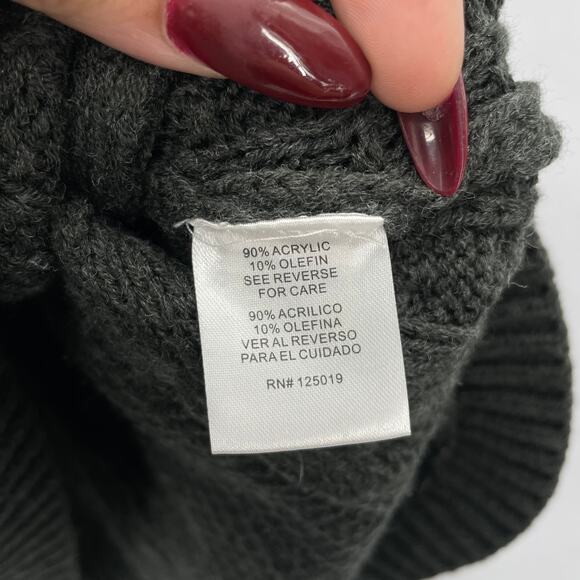 Joseph A Womens Chunky Knit Thumb Hole Pullover Sweater - Picture 6 of 9